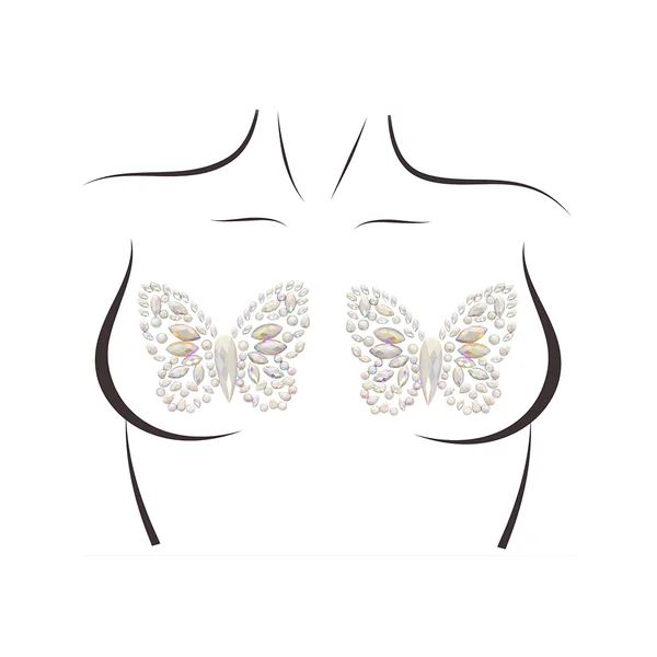 Leg Avenue – Body Jewel Nipple – Chrysalis Glow in the Dark