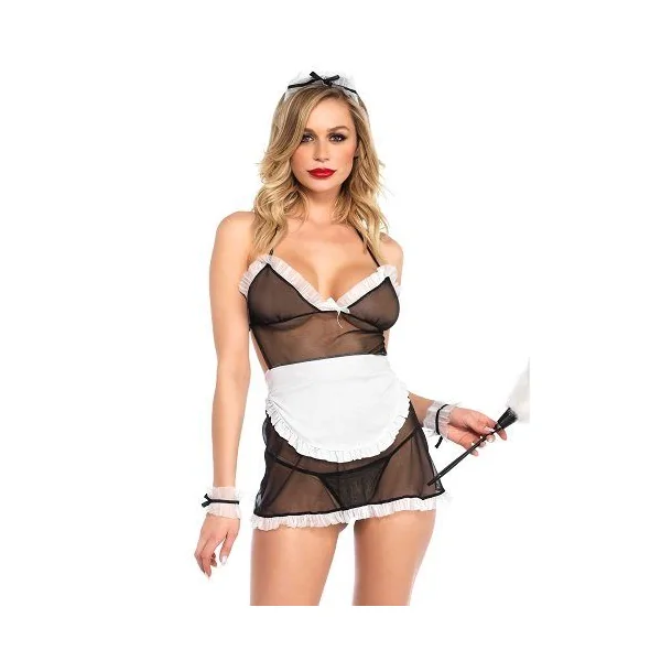 Leg Avenue Seductive French Maid Costume One Size