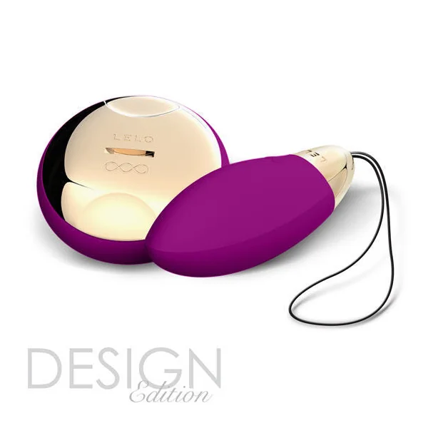Lelo insignia design edition lyla 2 remote control egg massager deep rose sex toy vibrating