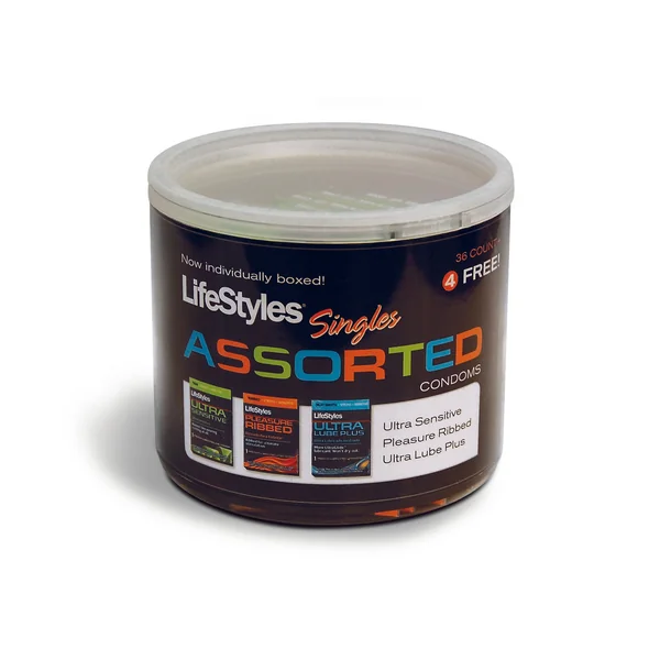 Lifestyles Assorted Singles - 40 Count Jar