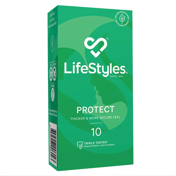 LifeStyles Protect Thick Secure-Feel Latex Condoms