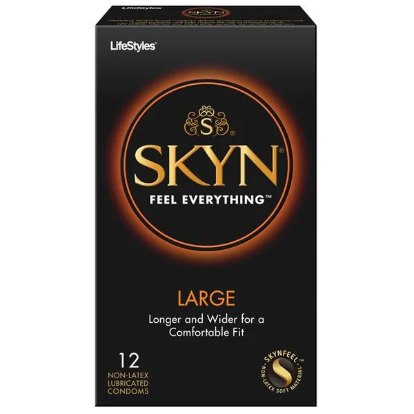 Lifestyles Skyn Non-latex Condoms - Large - 12 Pack
