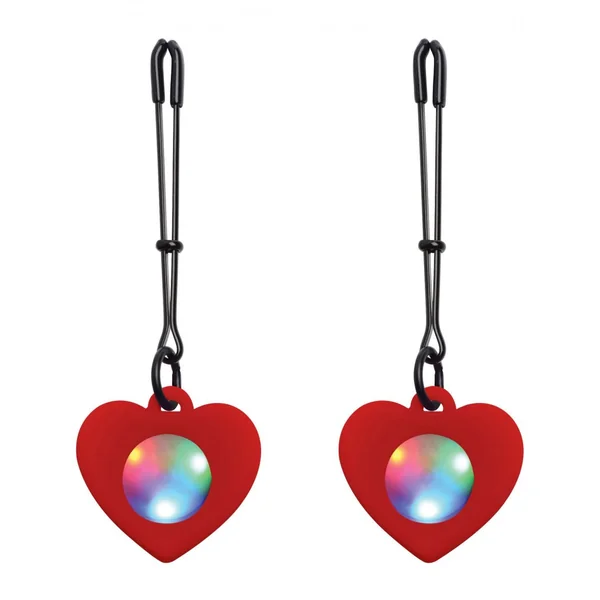 Light-Up Charm Decorated Nipple Clamps