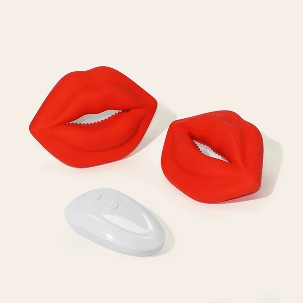 Lip-shaped Vibrating Nipple Clamps