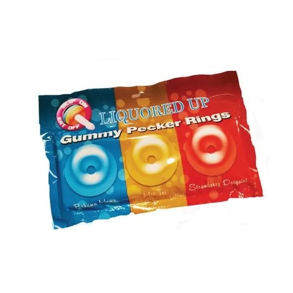 Liquored Up Gummy Pecker Rings