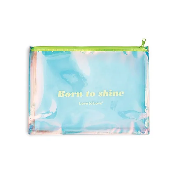 Love to Love Born to Shine Pouch-Acid Yellow