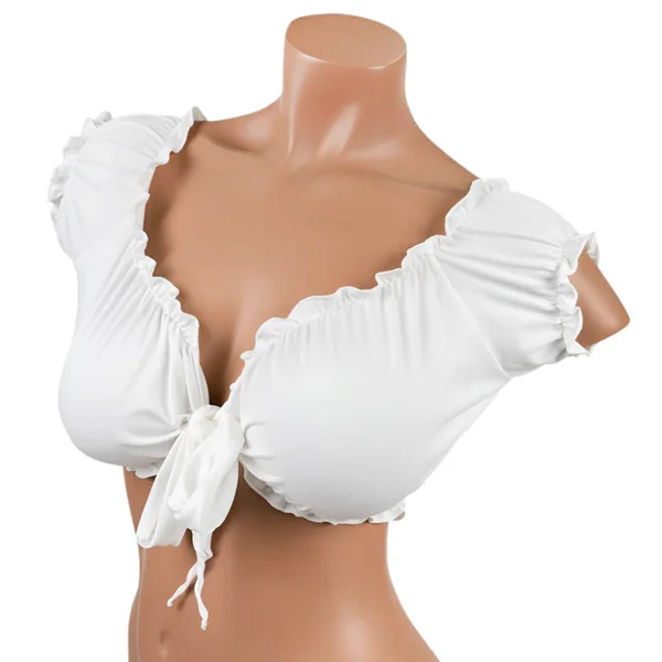 Lovely Lies Ruffled Tie-Up Top - Curvy