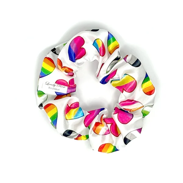Lovely Rose Boutique – Pride Hearts Scrunchie