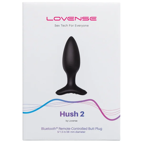 Lovense Hush 2 Remote Control Butt Plug - 1.5 Inch
