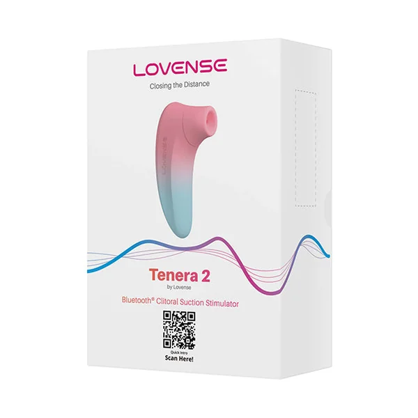 Lovense Tenera 2 Bluetooth Clitoral Suction Stimulator - Pink/Blue