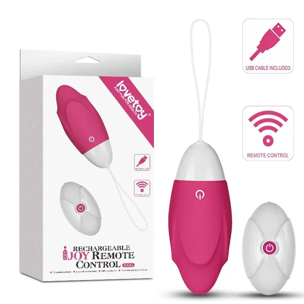 Lovetoy IJOY Wireless Remote Control Rechargeable Egg, Pink