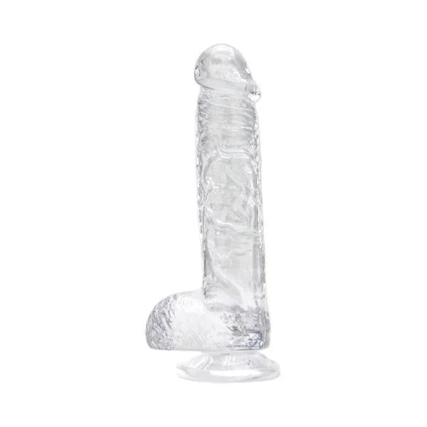 Loving Joy 6 Inch Dildo with Balls Clear