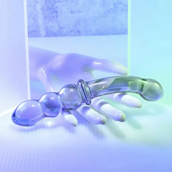 Lustrous Galaxy Dual Ended Glass Wand