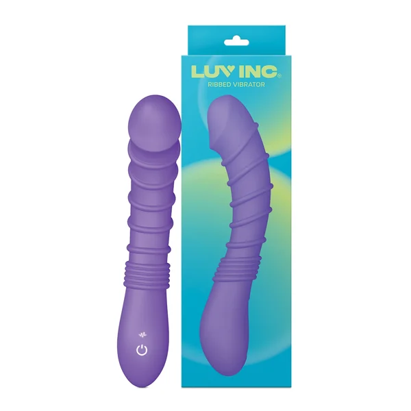 Luv Inc. Ribbed G-Spot Vibrator - Purple