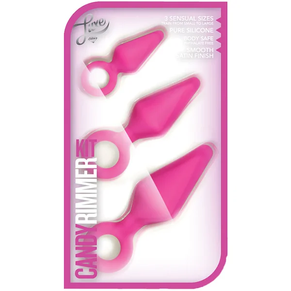 Luxe Candy Rimmer Kit Fuchsia Anal Plug With Handle