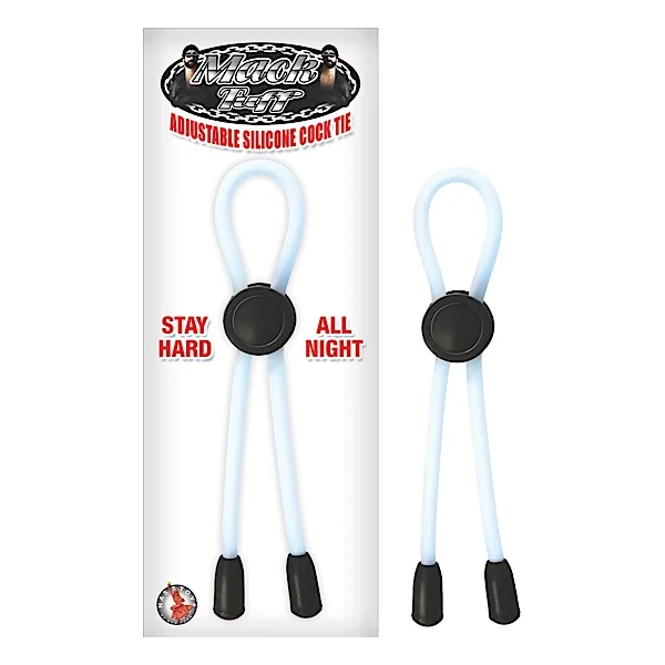 MACK TUFF ADJUSTABLE SILICONE COCK TIE CLEAR