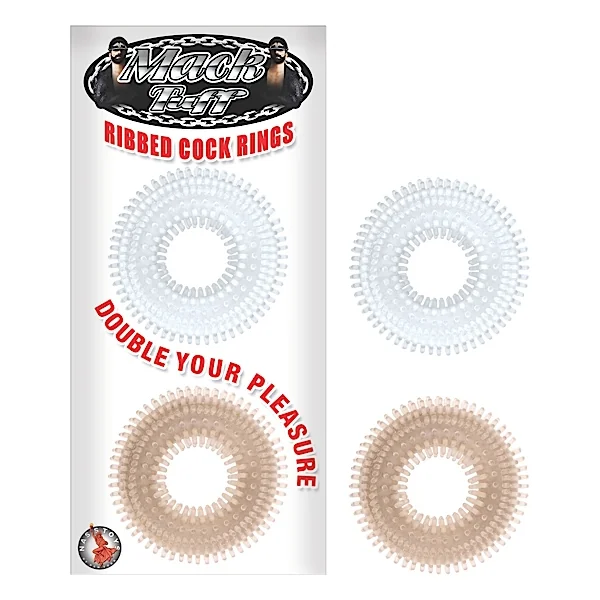 MACK TUFF RIBBED COCK RINGS