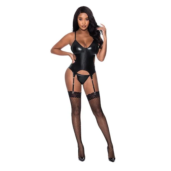 Magic Silk Exposed Club Candy Basque & Cheeky Panty