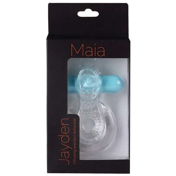 Maia JAYDEN Rechargeable Vibrating Erection Enhancer Ring - Clear