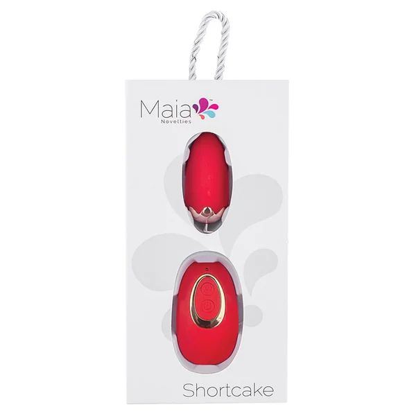Maia SHORTCAKE Rechargeable Strawberry Silicone Remote Control Egg