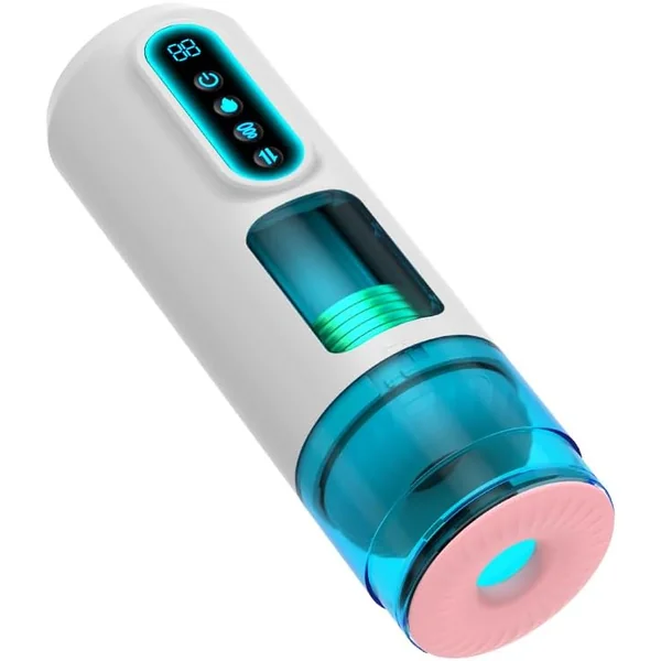 Male Masturbator Sex Toys for Men - Thrusting Male Stroker with 360° Heating, 5-Speed Smooth Motion Blowjob Adult Men's Sex Toy, Silent Brushless Motor, Pocket Pussy Sleeve Erotic Massage Kits