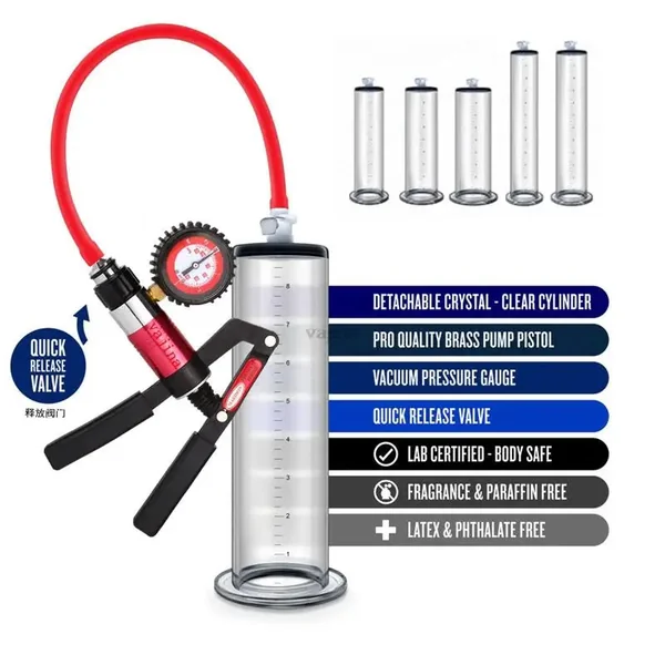 Male Penis Pump – Vacuum Enhancer & Extender | Manual Penile Trainer & Cock Masturbator for Men