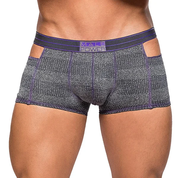 MALE POWER - HEATHER HAZE - CUTOUT SHORT