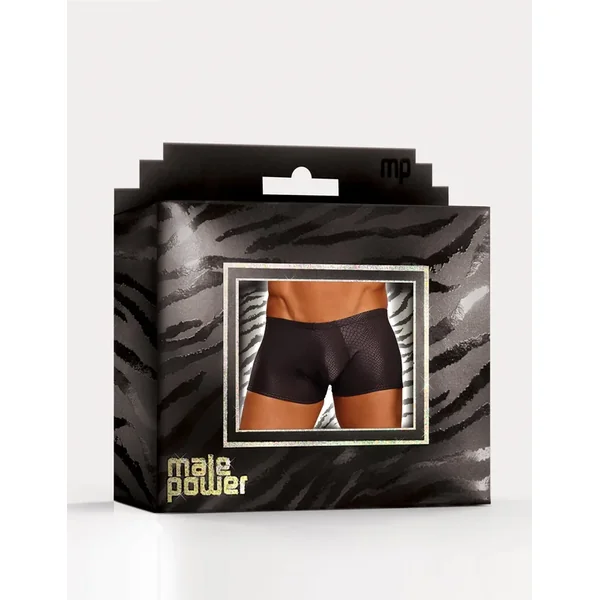 Male Power Micro G-String V, S/M, L/XL, Black