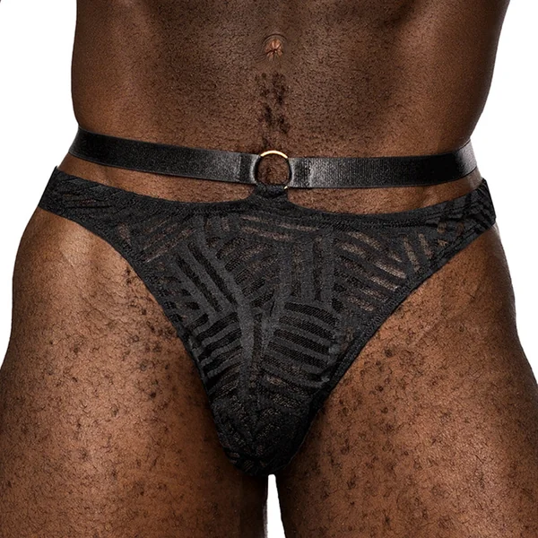 Male Power Rude Awakening Sheer Mesh Strap Thong