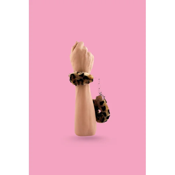 Manette Peluche Leopardate