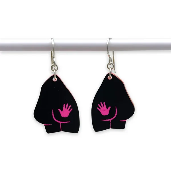Marked Booty Acrylic Earrings