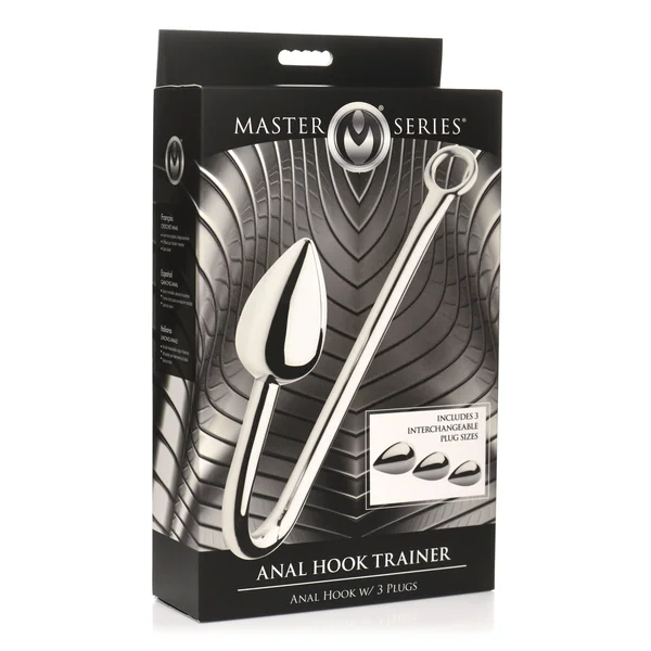 MASTER SERIES ANAL HOOK TRAINER W/ 3 PLUGS