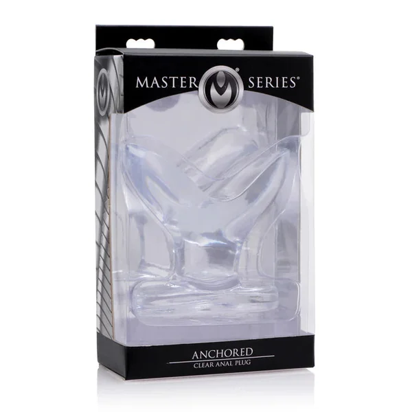 Master Series Anchored Clear Anal Plug