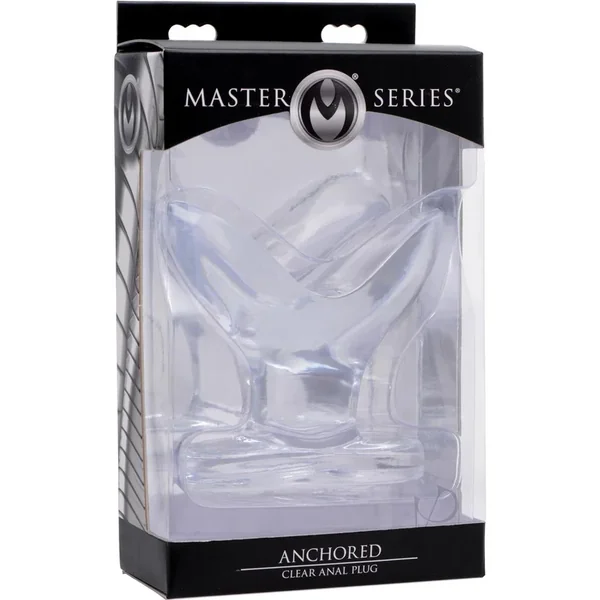 Master Series Anchored Clear Butt Plug