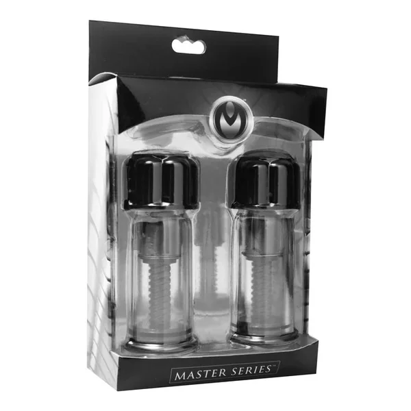 Master Series Black Maxxx Powerful Twist Nipple Suckers