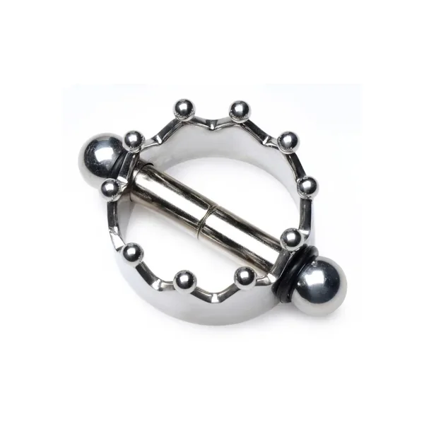 Master Series Crowned Magnetic Crown Nipple Clamps – Stainless Steel