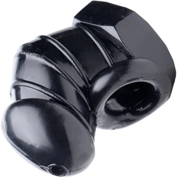 Master Series Detained Restrictive Chastity Cage With Nubs - Black