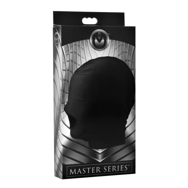 Master Series – Disguise Open Mouth Hood with Padded Blindfold