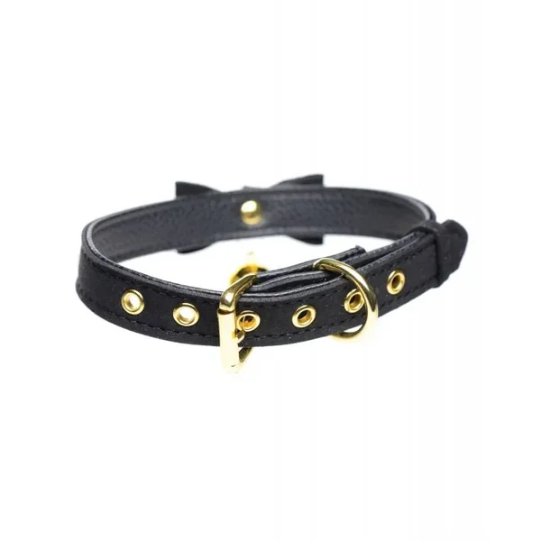 Master Series Golden Kitty Cat Bell Collar – Black/Gold
