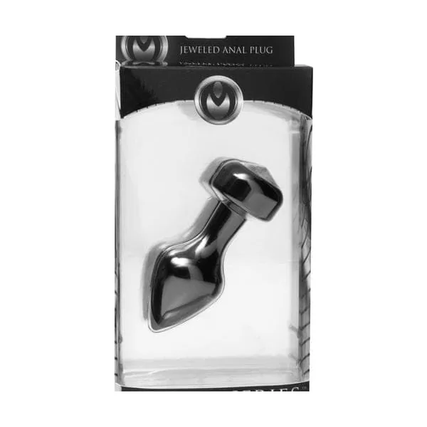 Master Series Spade Petite Jewel Aluminum Anal Plug - Crystal
