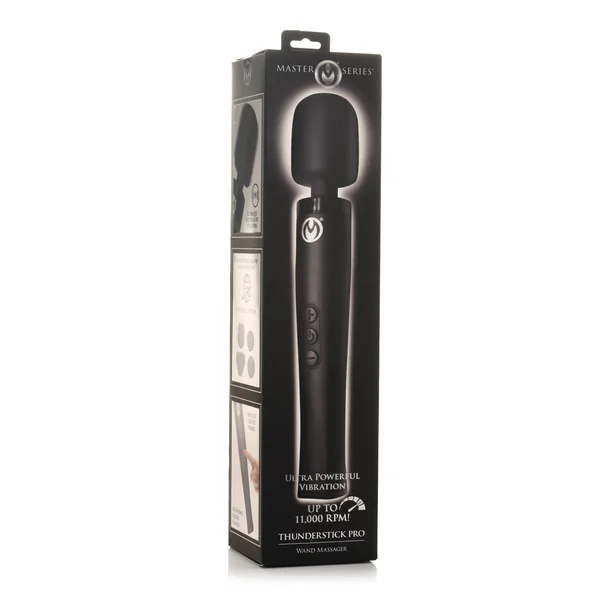 Master Series Thunderstick Pro Wand Massager - Black