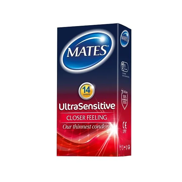 Mates Ultra Sensitive Condoms 14 Pack