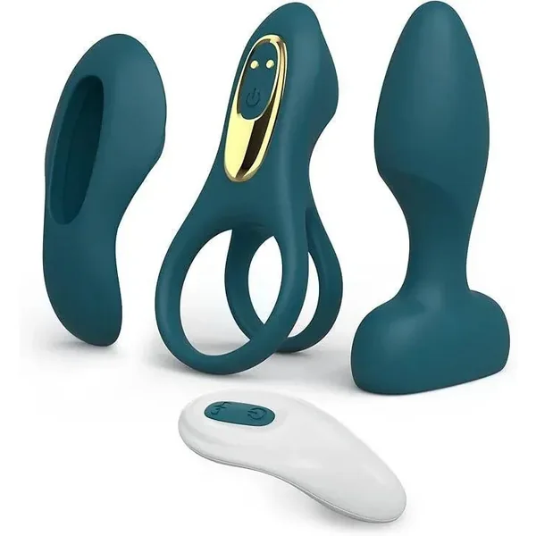 Maxikit Couple Vibrator Set Dark Green (B2B)