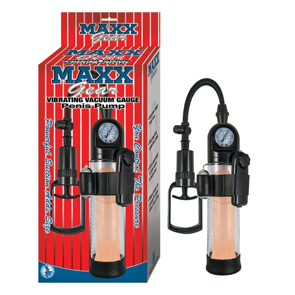 MAXX GEAR VIBRATING VACUUM GAUGE PENIS PUMP