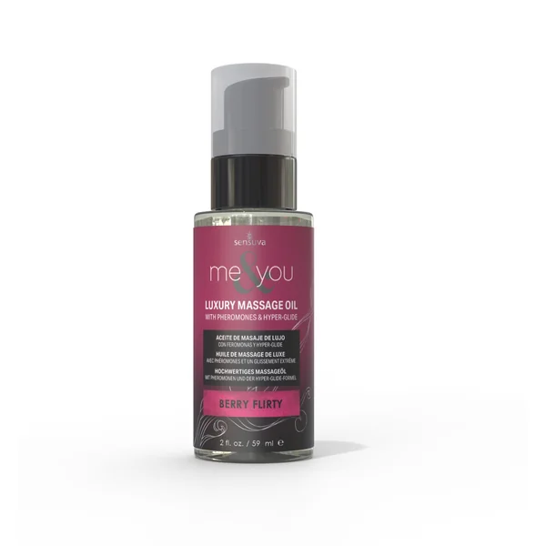 ME & YOU MASSAGE OIL BERRY FLIRTY 2 OZ