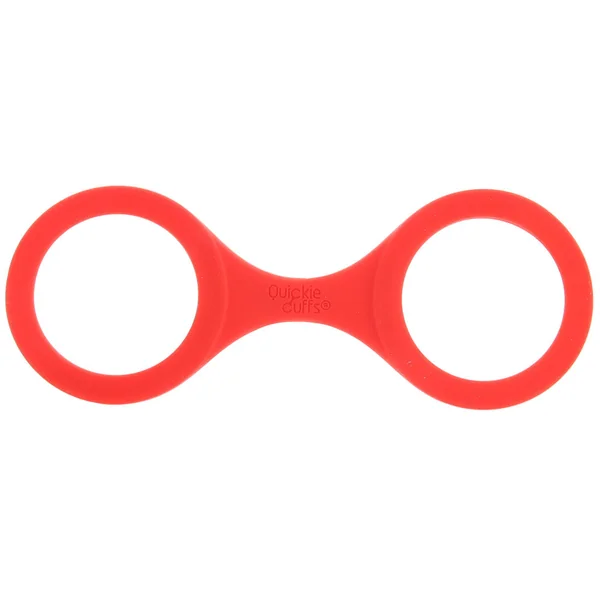 Medium Silicone Quickie Cuffs in Red