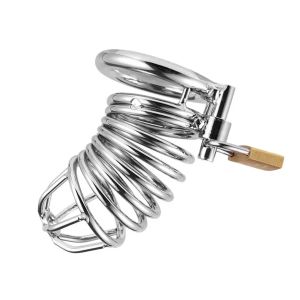 Medium – Stainless Steel Birdcage Chastity Cage