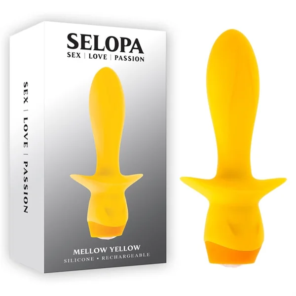 Mellow Yellow Vibrating Anal Plug by Selopa