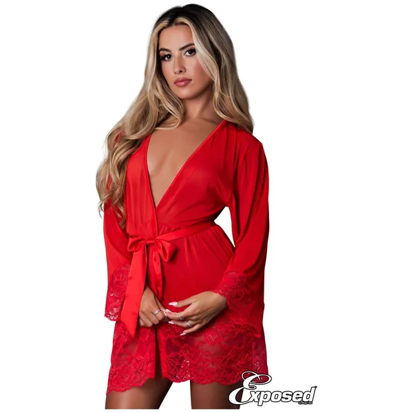 Mesh Robe by Magic Silk