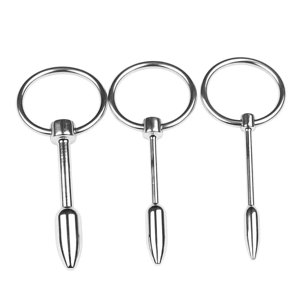 Metal Urethral Sounding SM Sex Toy Penis Plug For Male Masturbation